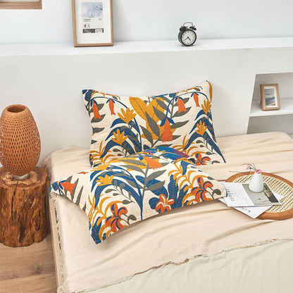 Zachte Katoenen Kussensloop Met Bloemenprint Set Van 2