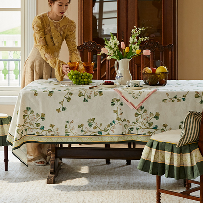 Pastorale Ginkgo Blad Tafelkleed Waterdicht Zacht Design