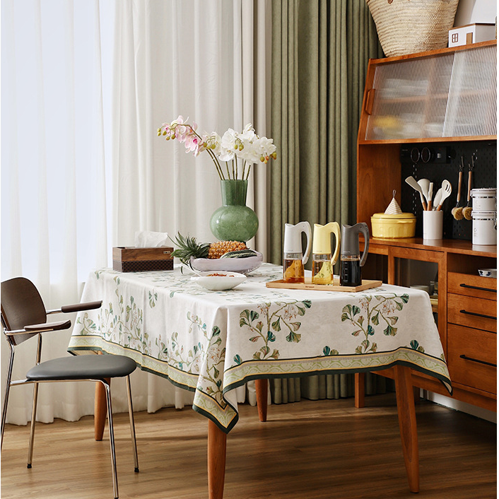 Pastorale Ginkgo Blad Tafelkleed Waterdicht Zacht Design