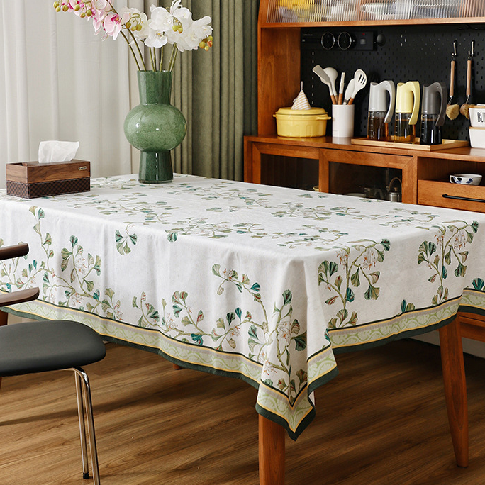 Pastorale Ginkgo Blad Tafelkleed Waterdicht Zacht Design
