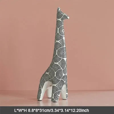 Dierenfiguur Van Kunsthars Voor Scandinavische Decoratie Giraffe