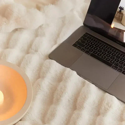 Zachte Pluche Wollen Deken Met Machinewasbaar Comfort