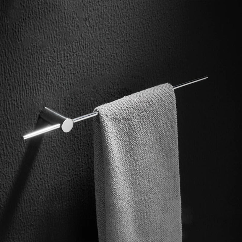 HomeTod Luxe Handdoekhouder voor Badkamer met Modern Ontwerp Gepolijst Chroom