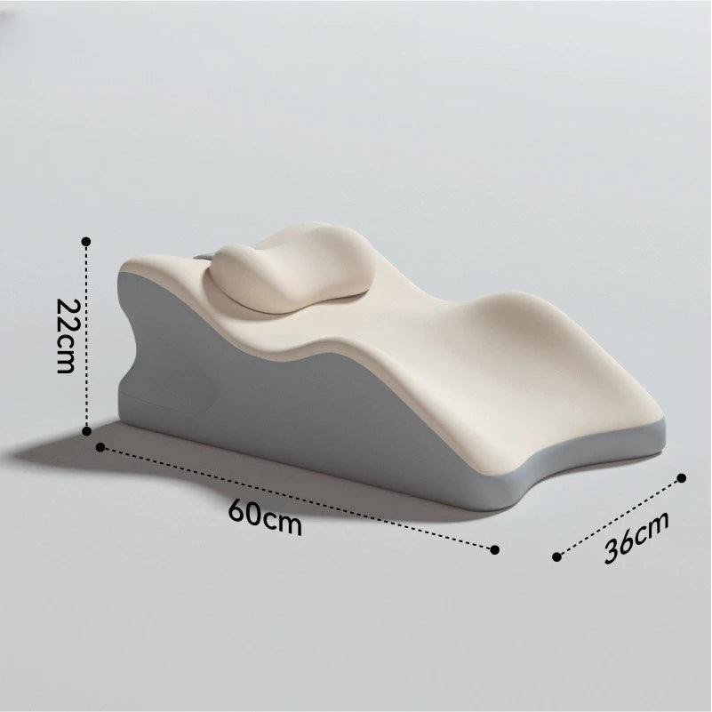 Polyester Comfortabel Koelbed Kussen 60x36cm Ademend en Multifunctioneel Beige