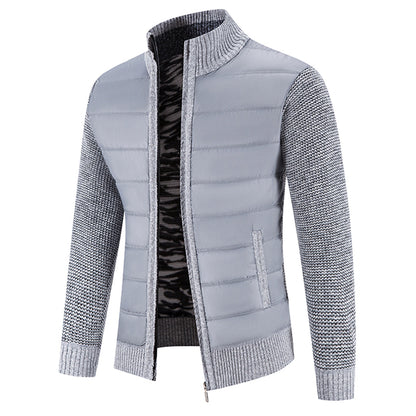 Trui Vest Voor Heren Stijlvolle Sweaterjas Veelzijdige Vest - Winterjas Heren Lichtgrijs