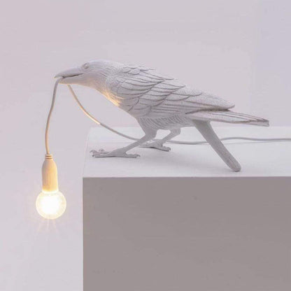 Raven Hanglamp met Elegant Silhouet en Warm Licht 30 cm Wit Zittend EU