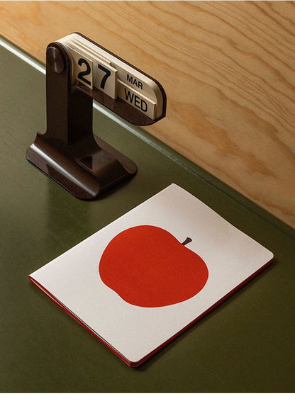 Bureaukalender Met Houten Blokken Voor Stijlvolle Organisatie