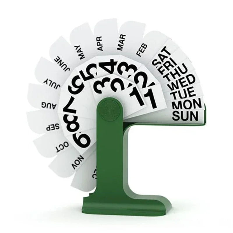 Bureaukalender Met Houten Blokken Voor Stijlvolle Organisatie