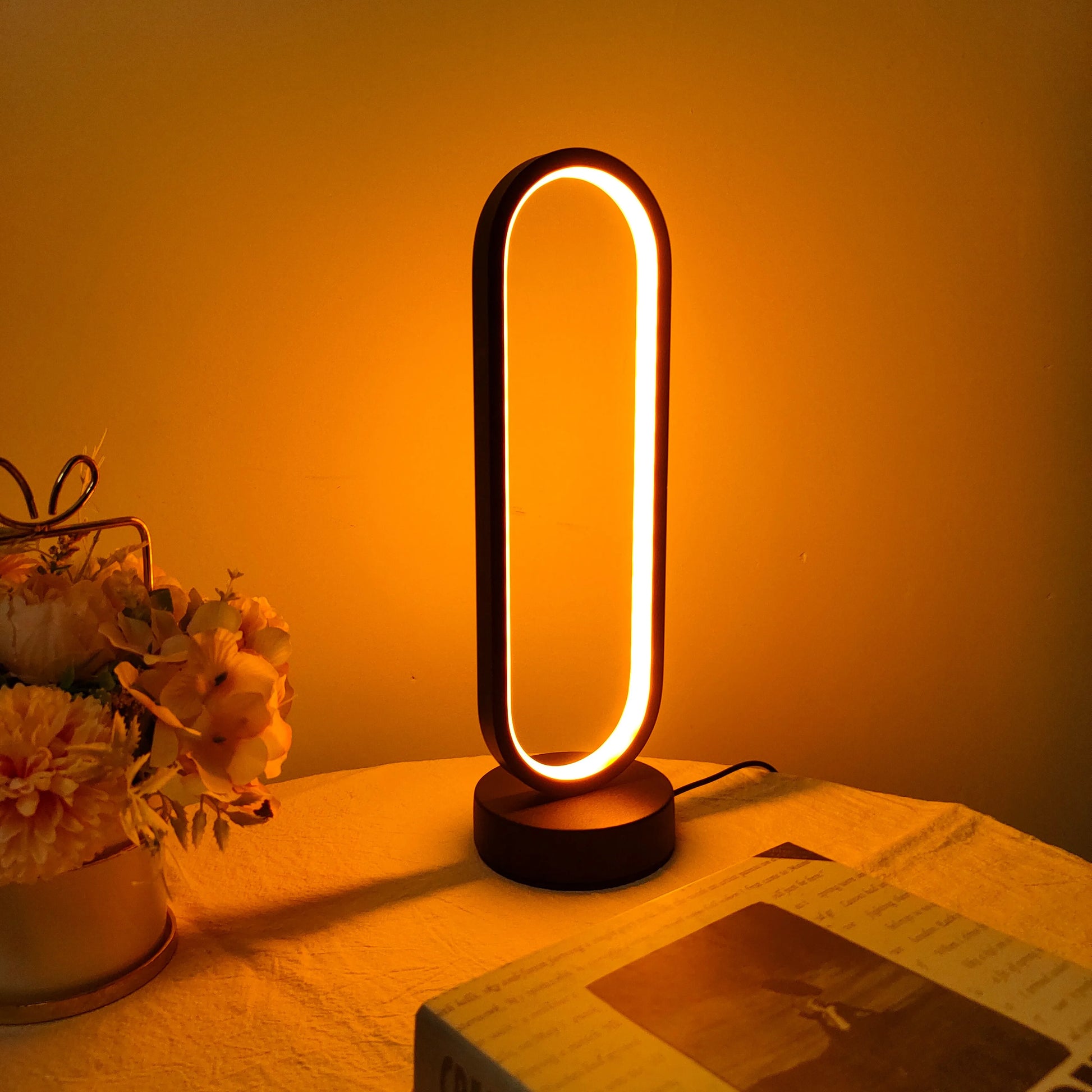 Ringlamp Met Dimbare Drie Kleurinstellingen Voor Slaapkamer
