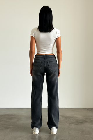 Luma | Straight-Leg Jeans met Lage Taille – Trendy Dames Broek