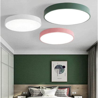 Ronde LED Plafondlamp Inbouw Modern Energiezuinig Dimbaar Wit D30cm*H5cm-18B