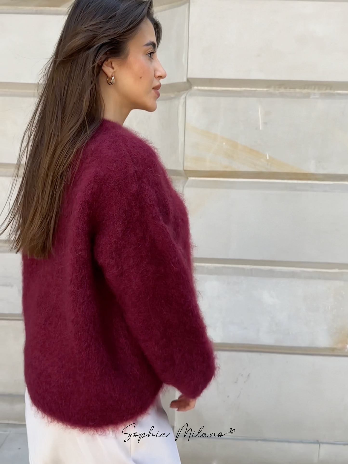 Aurora Luxe Mohair Sweater – Tijdloos Comfort en Elegantie