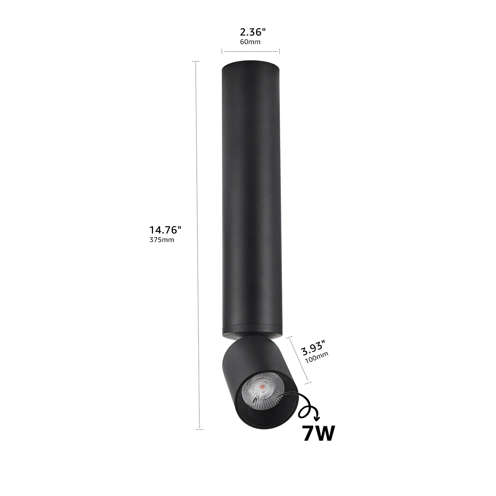 Rotatable LED Downlight Geborsteld Nikkel 500 Lumen Verlichting