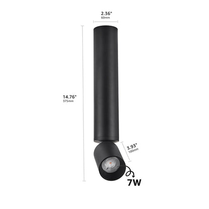 Rotatable LED Downlight Geborsteld Nikkel 500 Lumen Verlichting