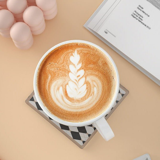 Ruitvormige Argyle Acryl Onderzetters Voor Stijlvolle Bescherming