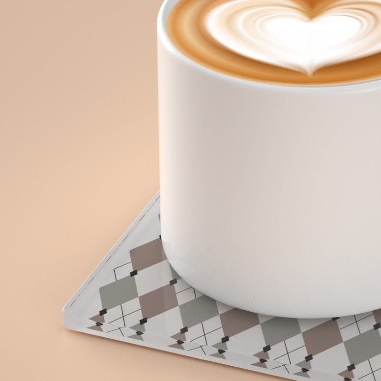 Ruitvormige Argyle Acryl Onderzetters Voor Stijlvolle Bescherming