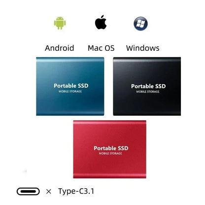 Draagbare externe SSD Supersnel | Mobiele opslag | Snelle opslag voor laptop en pc- SpeedFast Storage Devices SEREIN