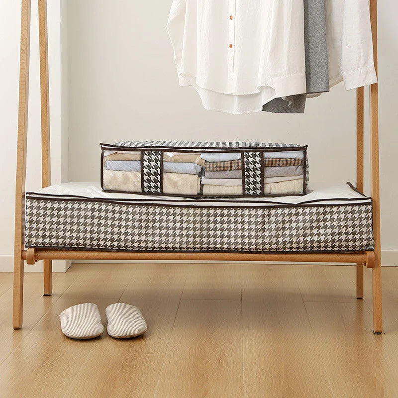 Multifunctionele Opbergdoos met Deksel voor Onder het Bed – Ruimtebesparend en Duurzaam, Ideaal voor Kleding en Dekbedden