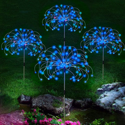 Zonne Energie Led Sfeerverlichting Tuinpaden Decoraties Blauw