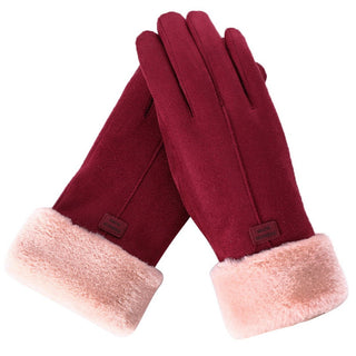 Furry Handschoenen | Heerlijk warme handschoenen Rood