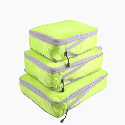 Reisopbergtas Samendrukbare Verpakking Kubus Waterdicht Draagbare Koffer Groen