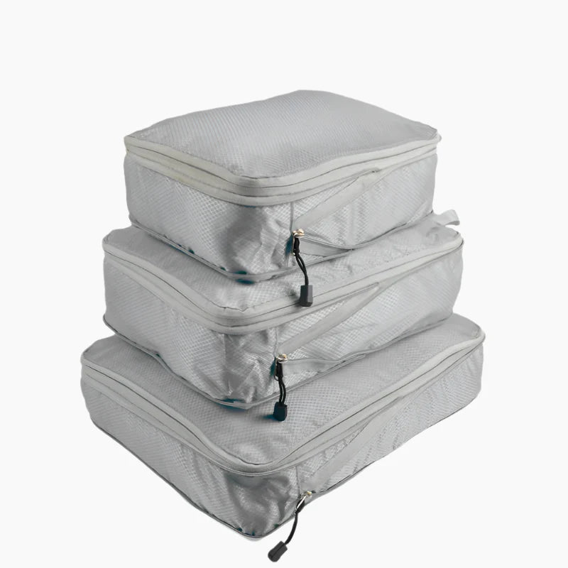 Reisopbergtas Samendrukbare Verpakking Kubus Waterdicht Draagbare Koffer Grijs