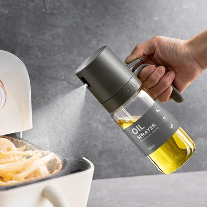 Gourmet Mist 250ml Hoog Borosilicaatglas Olie Spray Fles Perfect voor Gezond Koken Zwart