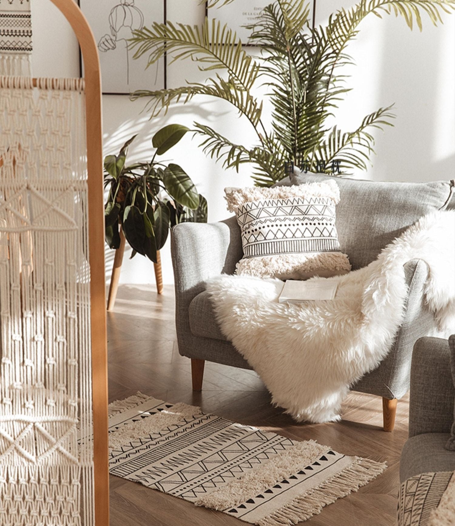 Boho Droom Vloermat Voor Stijlvolle Interieur Decoratie