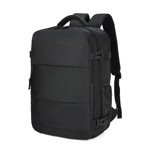 Damesrugzak Reiskoffer Vliegtuigreistas 40x20x25 Handbagage Ryanair SEREIN Zwart 40x20x25cm