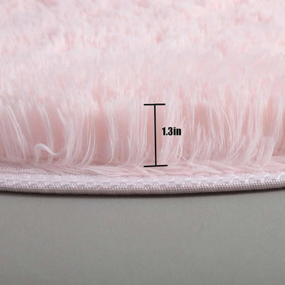 Tapijt Zachte Shaggy Ronde Woonkamer Comfort Grote Maat