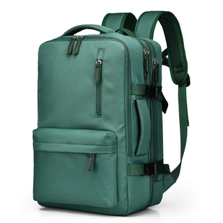 Reisrugzak 46x30x20 Waterdicht Y2K Cabine Laptop 15,6" USB Ryanair Handbagage Ryanair Hoge Kwaliteit Groen