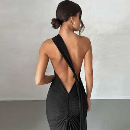 Dames Maxi Jurk Polyester - Elegante Lange Jurk voor Zomer Gelegenheden