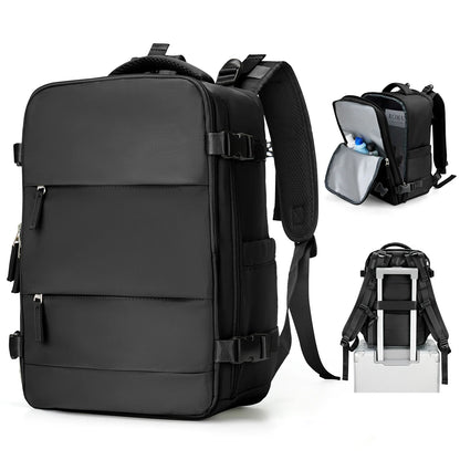 Reisrugzak Korte Afstand Vliegtuig Ryanair 40x20x25 Handbagage Ryanair SEREIN Zwart - Nylon