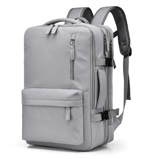 Reisrugzak 46x30x20 Waterdicht Y2K Cabine Laptop 15,6" USB Ryanair Handbagage Ryanair Hoge Kwaliteit Grijs