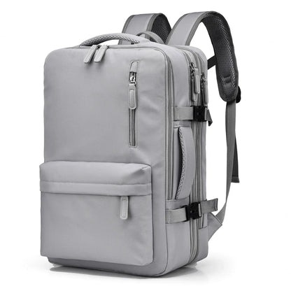 Reisrugzak 46x30x20 Waterdicht Y2K Cabine Laptop 15,6" USB Ryanair Handbagage Ryanair Hoge Kwaliteit SEREIN Grijs