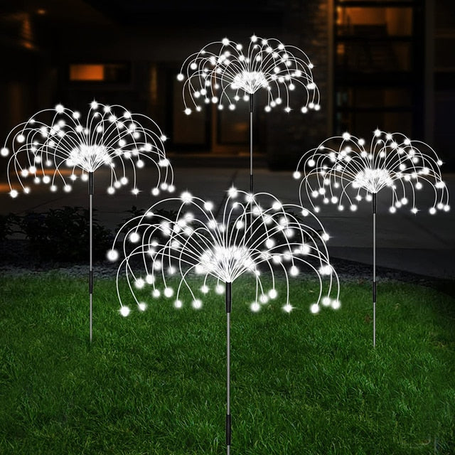 Zonne Energie Led Sfeerverlichting Tuinpaden Decoraties Wit