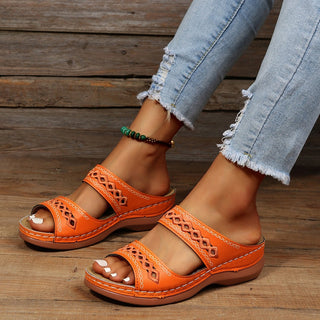 Comfortabele Vrouwelijke Sandalen Voor Dames Oranje