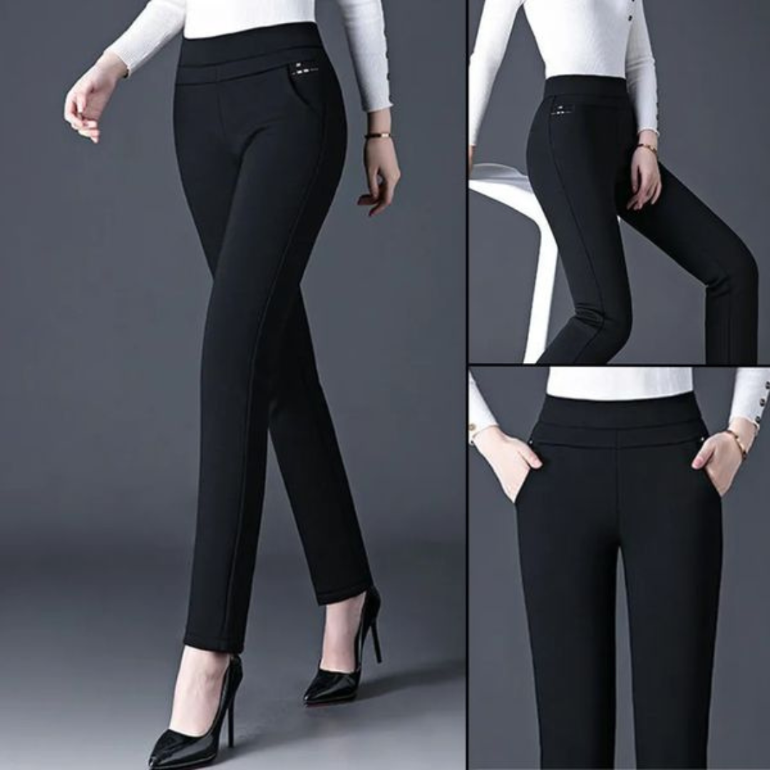 Legging Dames Hooggetailleerd Rekbare Pasvorm Met Valse Zak