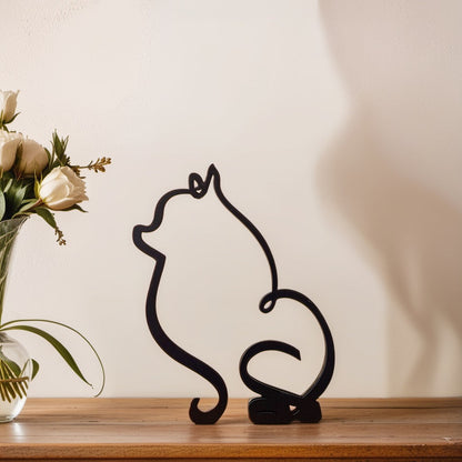 Abstracte Hondensculpturen Set Modern Interieurdecoratie Pomeriaan