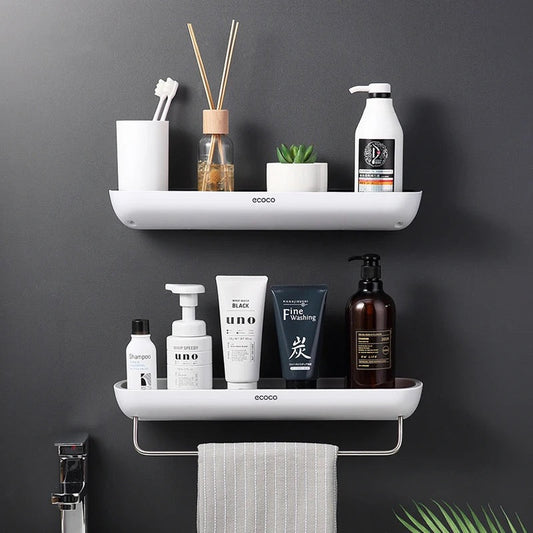 Badkamer Organizer Met Ruimtebesparend Slank Ontwerp Zwart zonder handdoekhouder