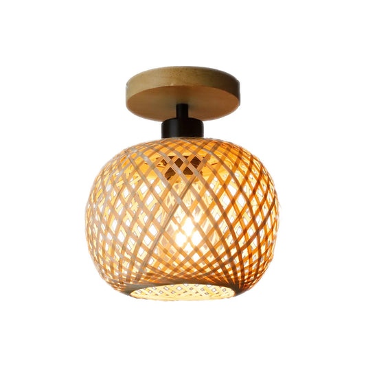 Bamboe Plafondlamp Voor Warmte En Elegant Design