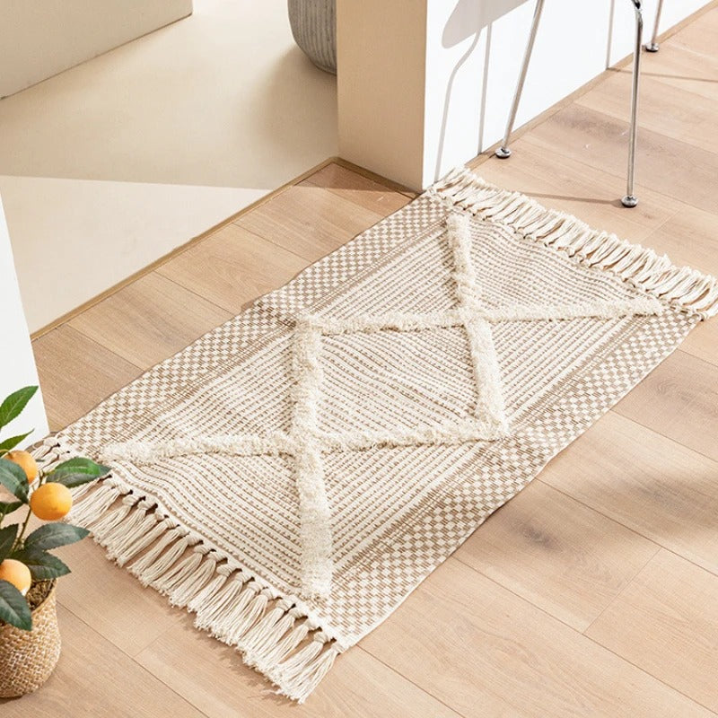 Boho Dream Vloermat Beige Stijlvolle Mat Voor Woonkamer En Kantoor Beige
