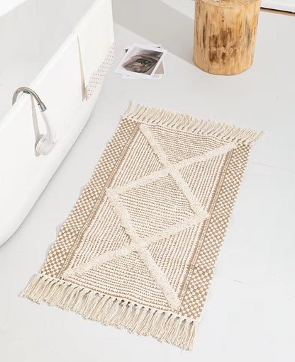 Boho Dream Vloermat Beige Stijlvolle Mat Voor Woonkamer En Kantoor