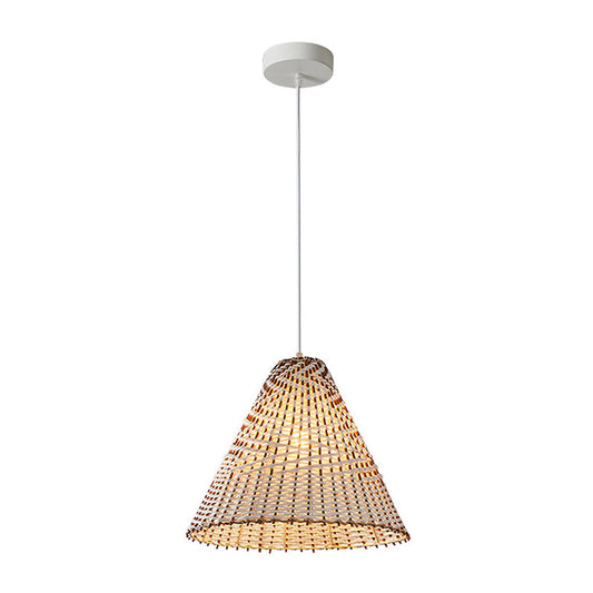 Boho Handgemaakte Geweven Rieten Hanglamp D36cm*H30cm