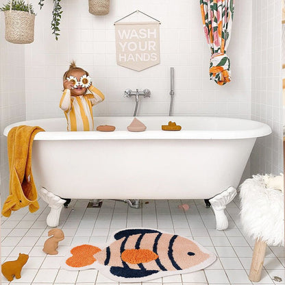 Clownvis Badmat Zacht Polyester Antislip Badkamer Accessoire