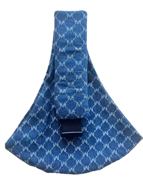 Comfortabele Draagzak Voor Baby En Ouder Geblokt blauw