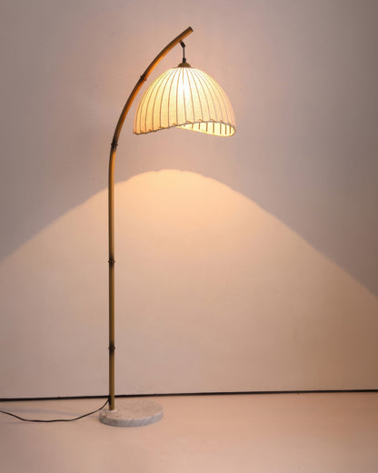 Culturele Zen Bamboe Vloerlamp Verlichting Driekleurig licht