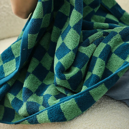 Dambord Katoenen Badhanddoek Hoogwaardige Zachtheid En Stijl