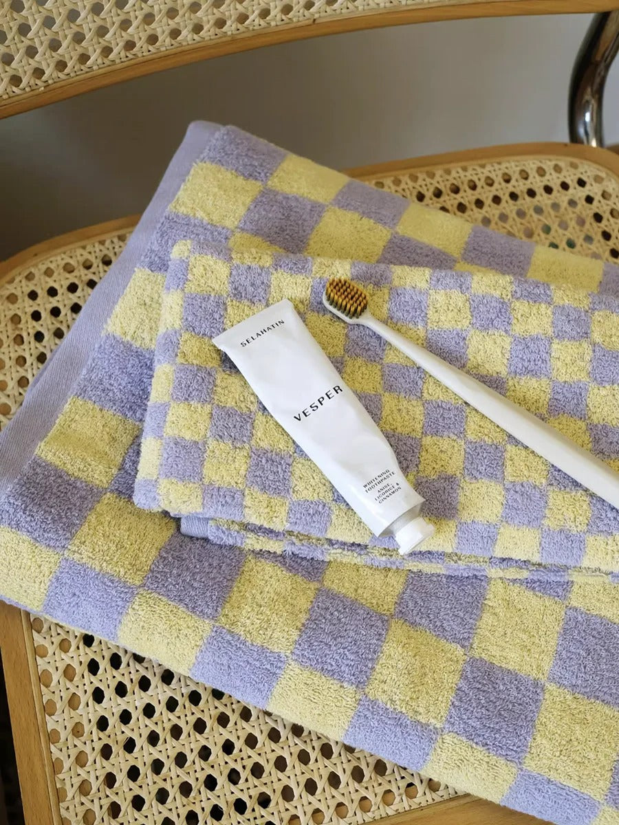 Dambord Katoenen Badhanddoek Hoogwaardige Zachtheid En Stijl