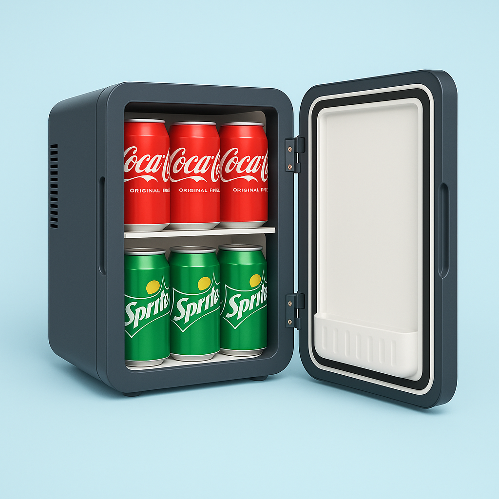 Draagbare Mini USB Koelkast Voor Bureaublad En Reizen Grijs